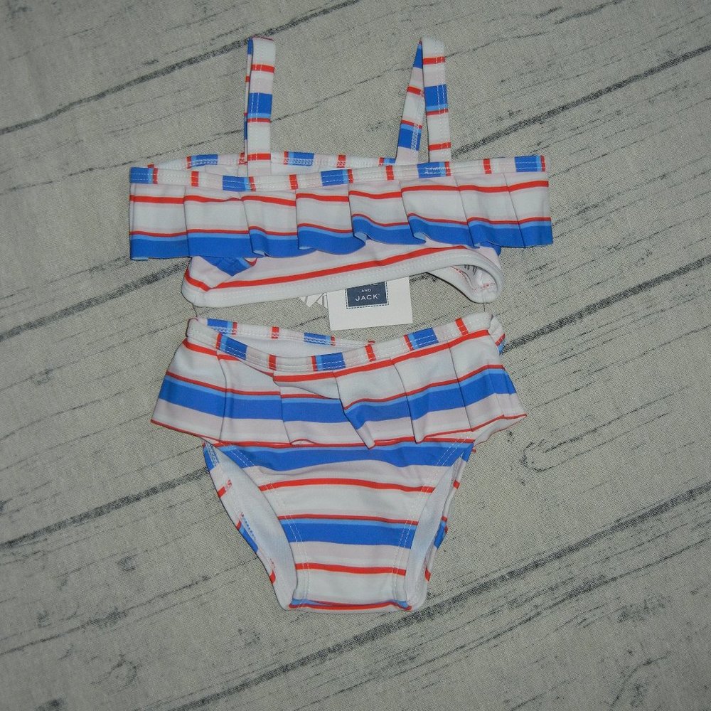 NWT Janie and Jack Ruffle Swimsuit (6-12 months) Tankini Bikini